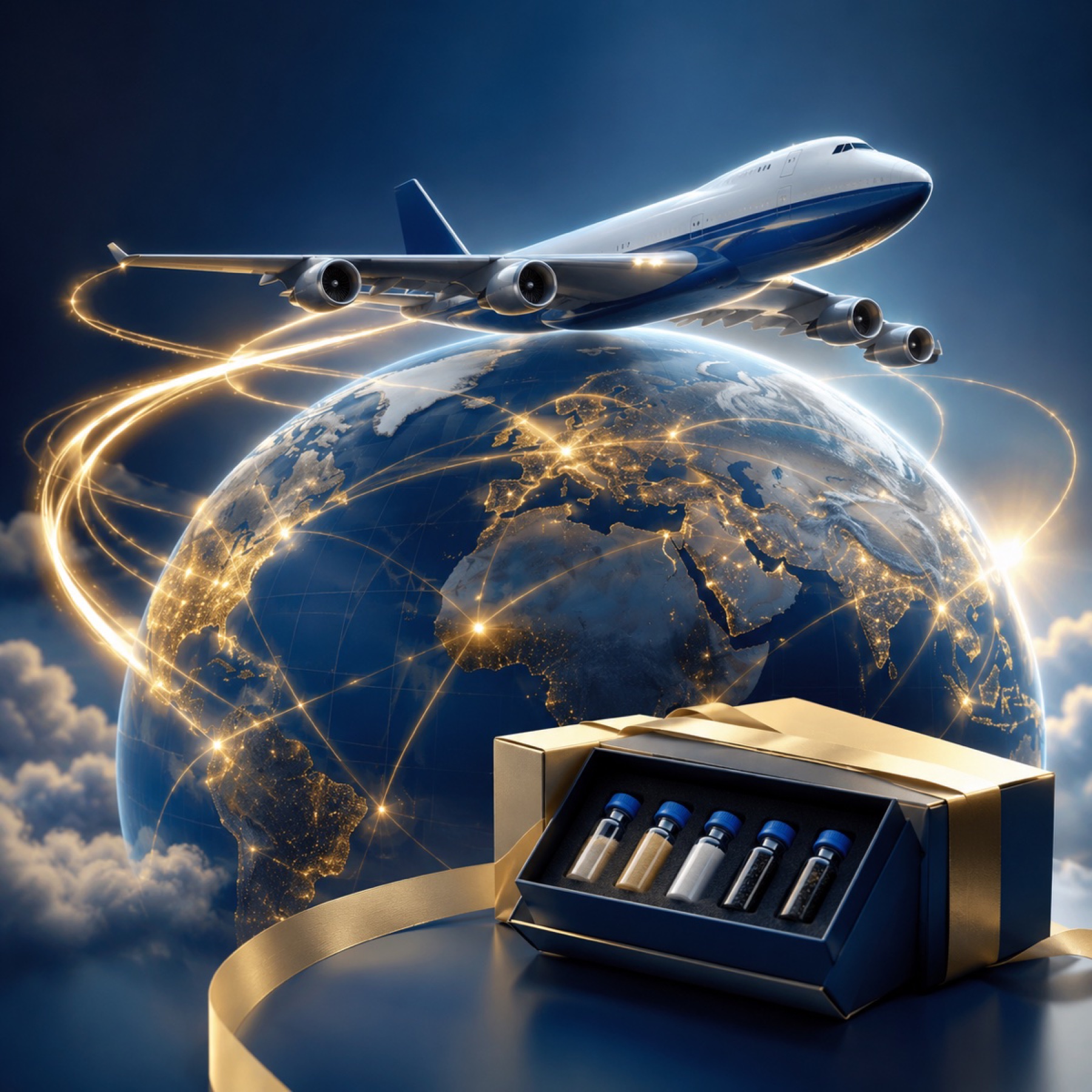 CloudRock sample kit delivered by air for global customers